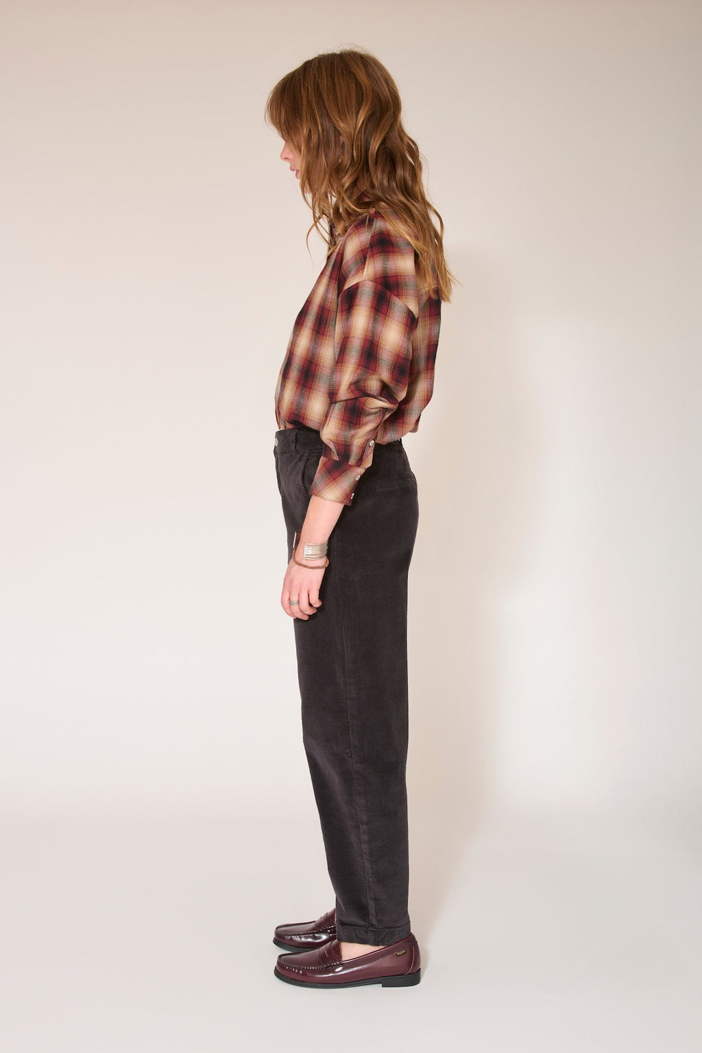 Pantalon Perrine Soft Corduroy - Ocean