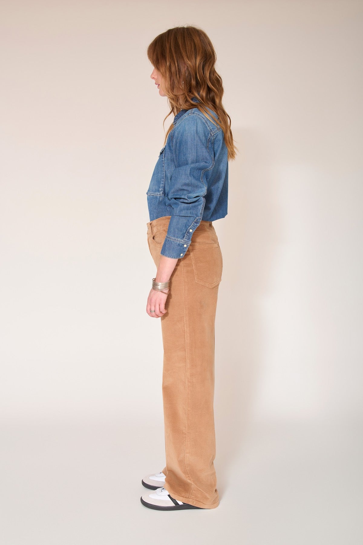 Pantalon Perrine Soft Corduroy - Ocean
