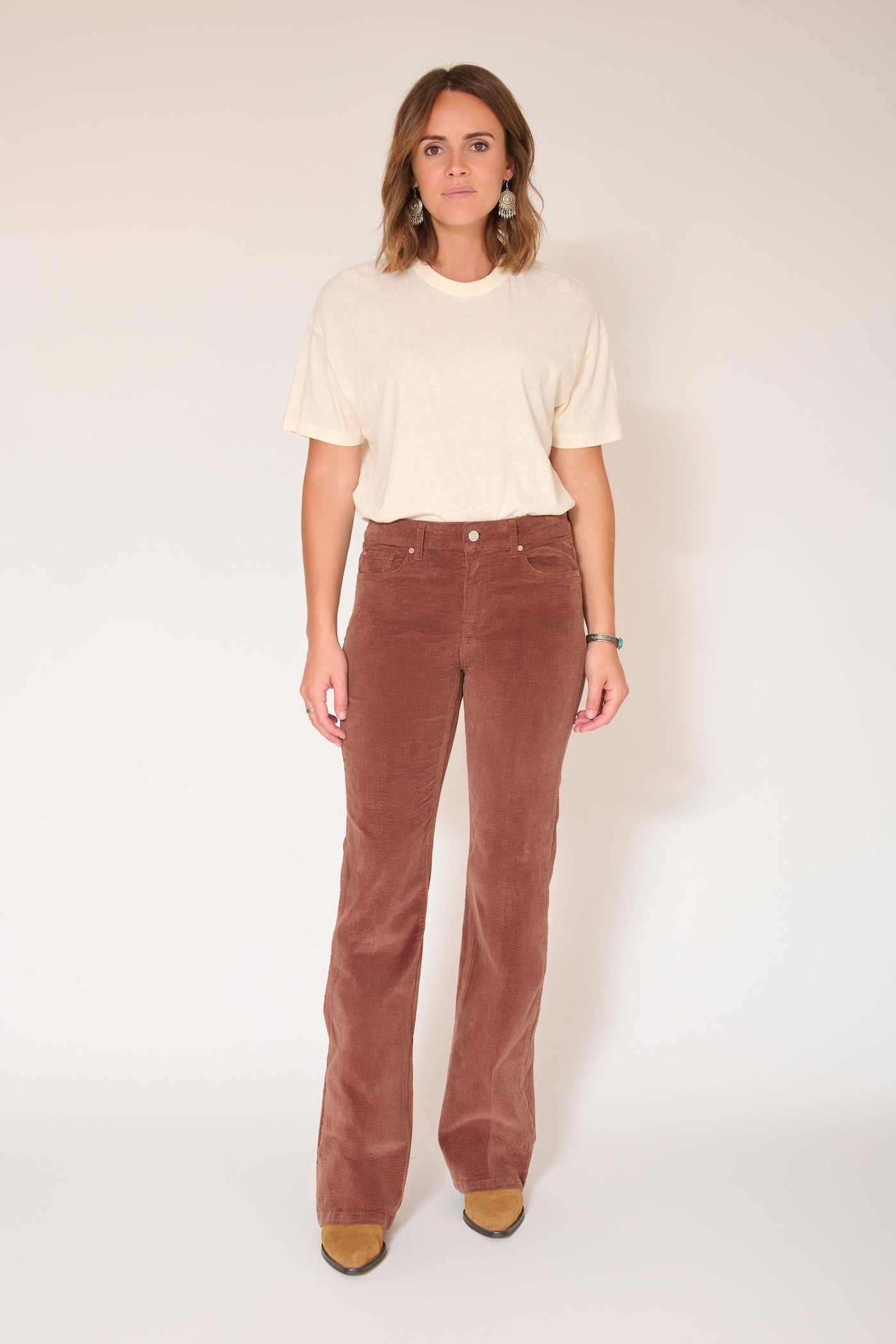 Pantalón The Queen Soft Corduroy - Coffee