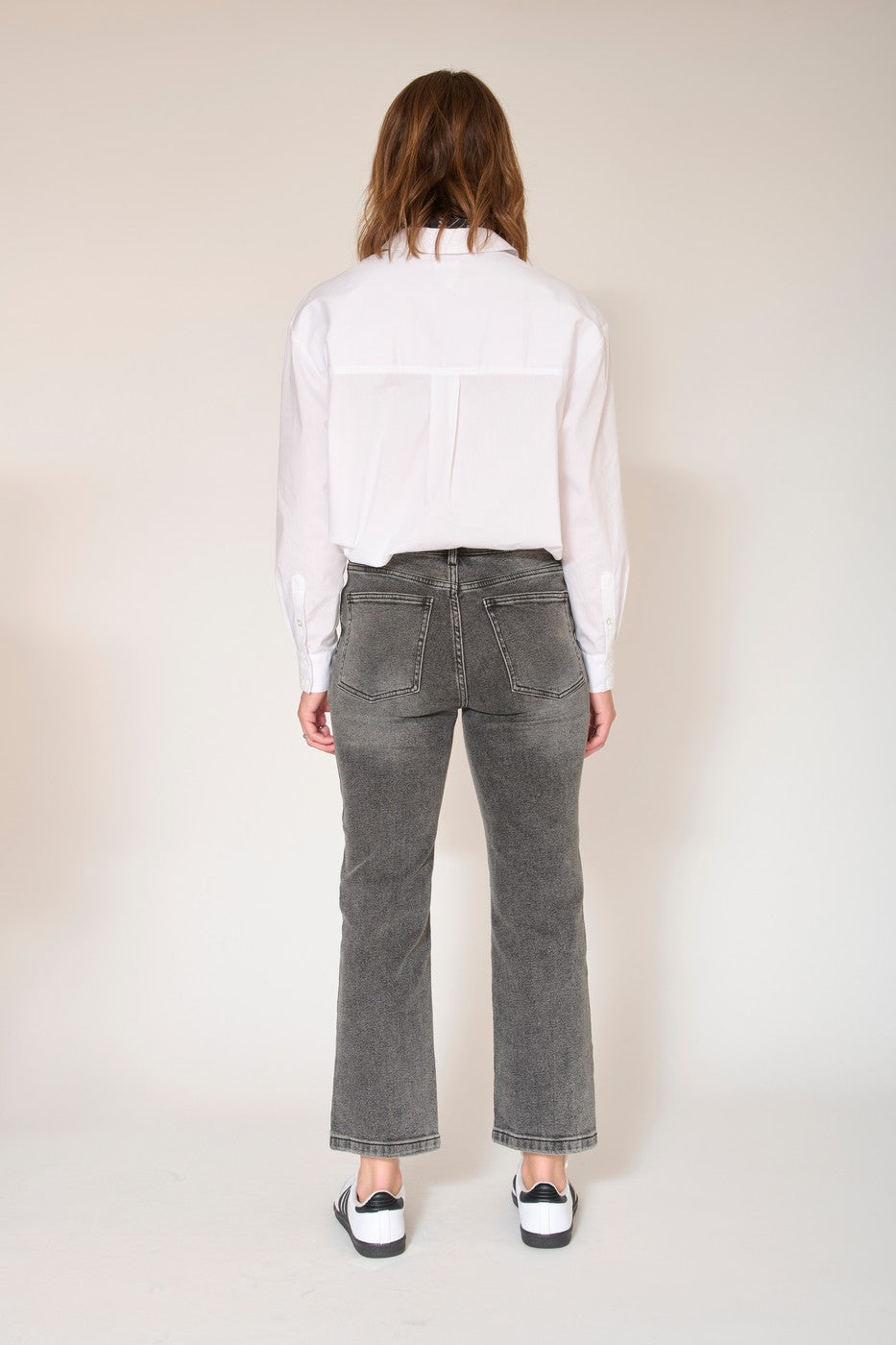 Jean The Linda Negro Rosas - Gris - Eddy Wash