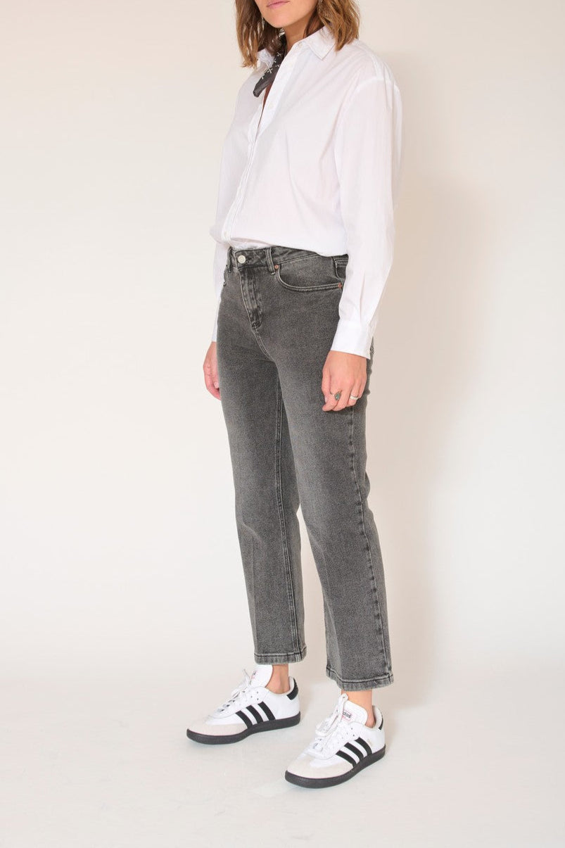 Jean The Linda Negro Rosas - Gris - Eddy Wash