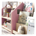 Étagère À Jouets – Bleu Clair & Rose