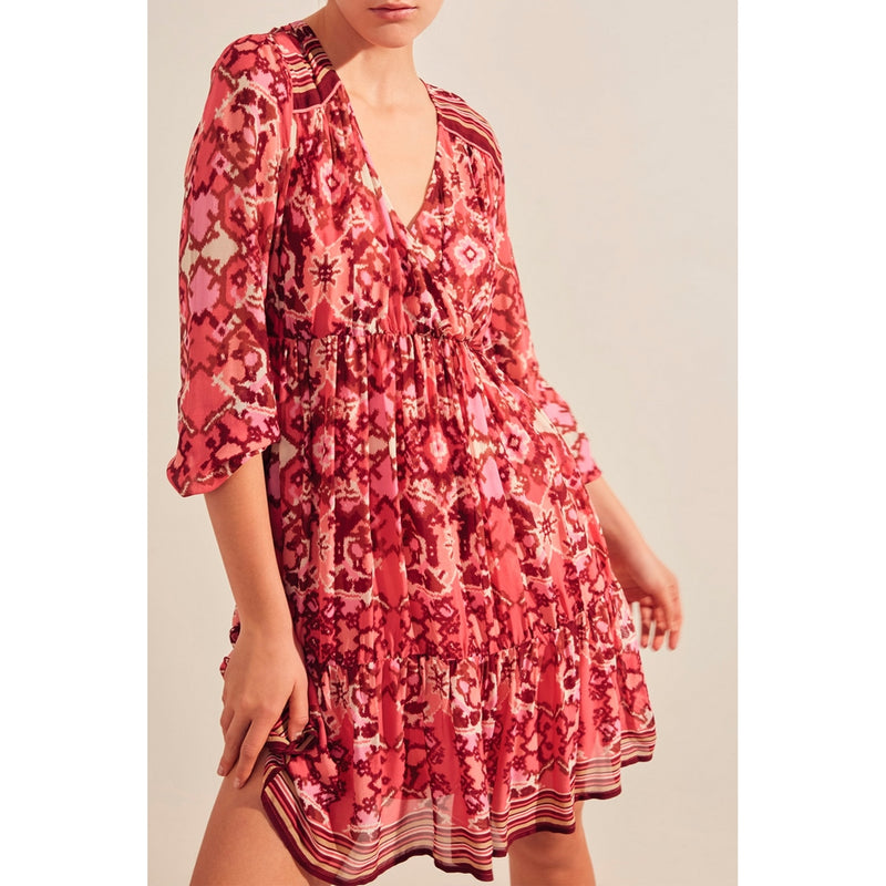 Suncoo - Robe Patineuse - Rouge Et Rose