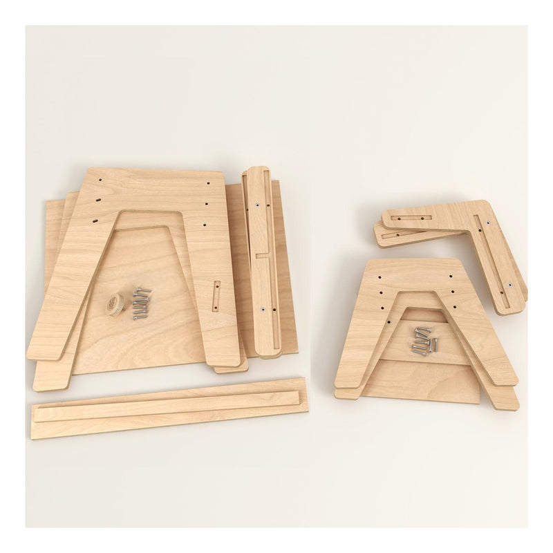 Duo Table & Chaise Évolutives – Nature
