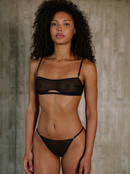 Brassière Straight Black Bridge Transparente
