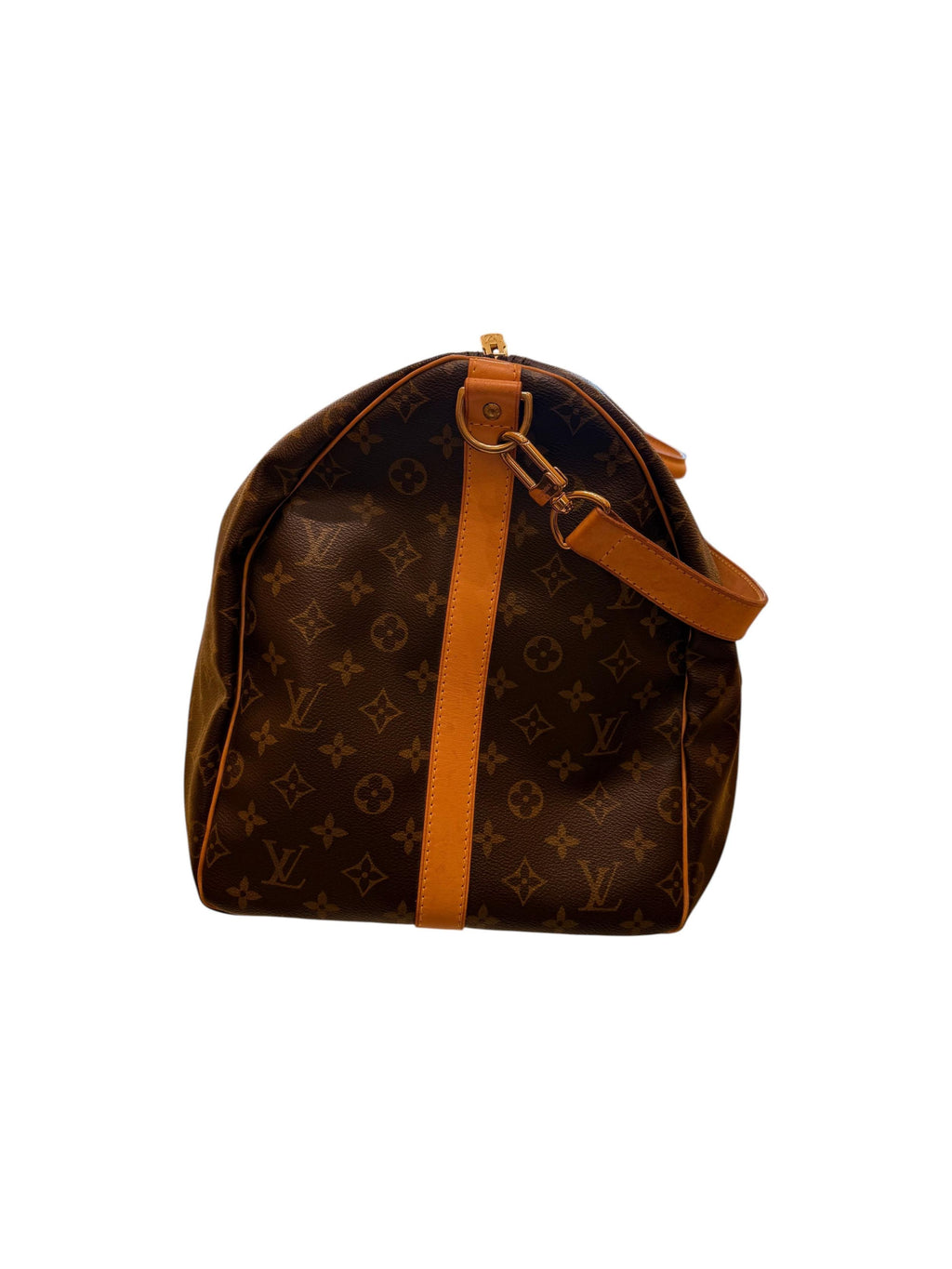 Sac À Main Louis Vuitton Keepall Bandoulière 45 Toile - Marron