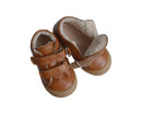 Max Soft Leather Lined Velcro Shoes - Camel - Unisex