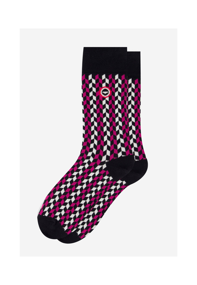 Chaussettes Mi-Hautes - Flechette Fuchsia