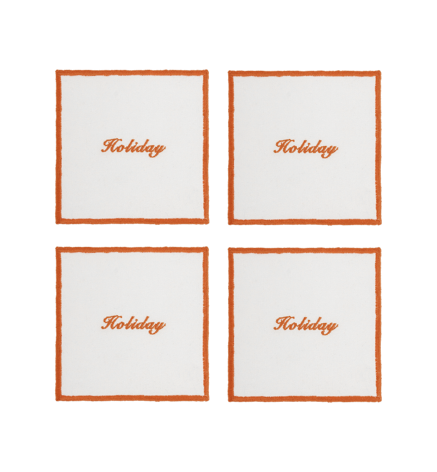 Dessous De Verre Holiday - Lot De 4