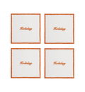 Dessous De Verre Holiday - Lot De 4