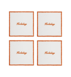 Dessous De Verre Holiday - Lot De 4