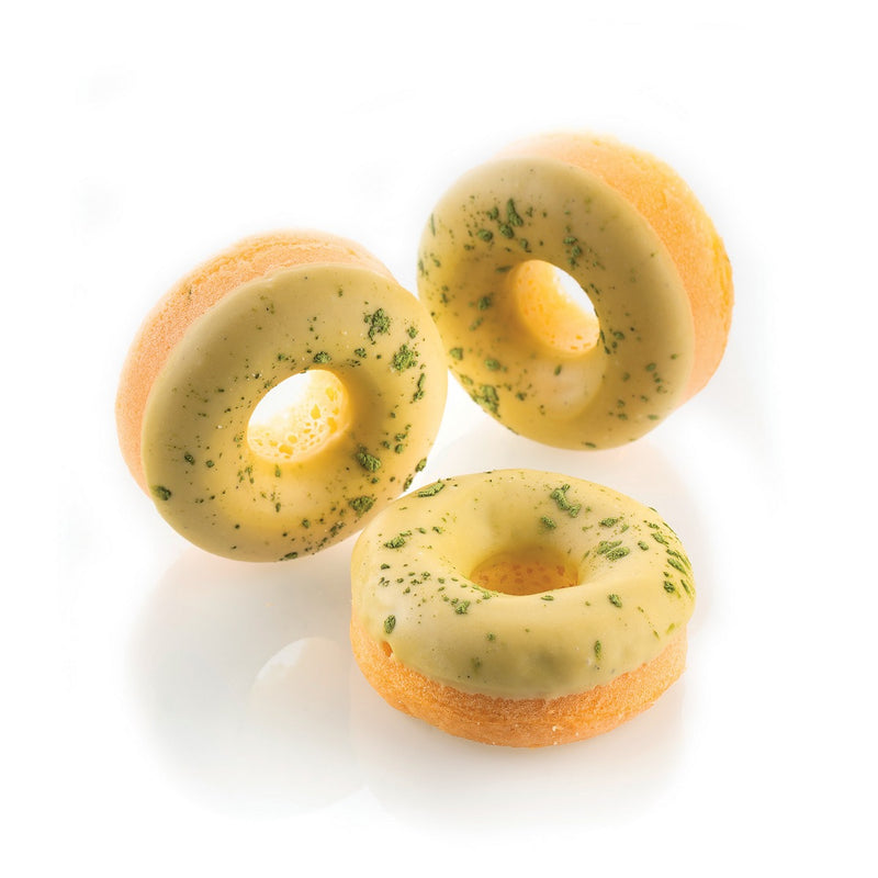 Donuts - Moule En Silicone Mini Couronnes - Rouge Terre Cuite