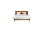 Lior - Cama con lamas macizas - Patas de madera natural