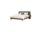 Lior - Cama con lamas macizas - Patas de madera natural