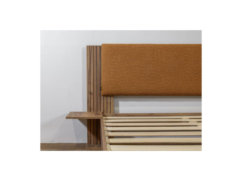 Lior - Bed With Solid Slats - Natural Wood Legs