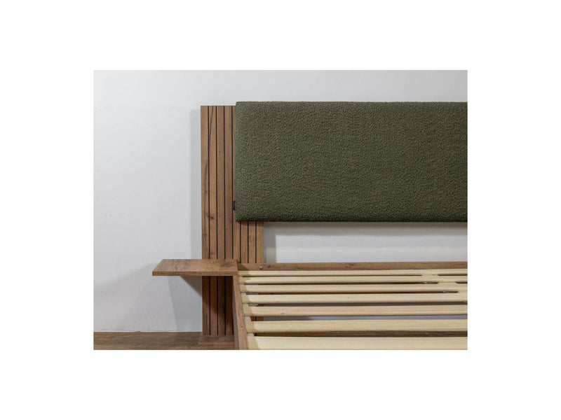Lior - Bed With Solid Slats - Natural Wood Legs