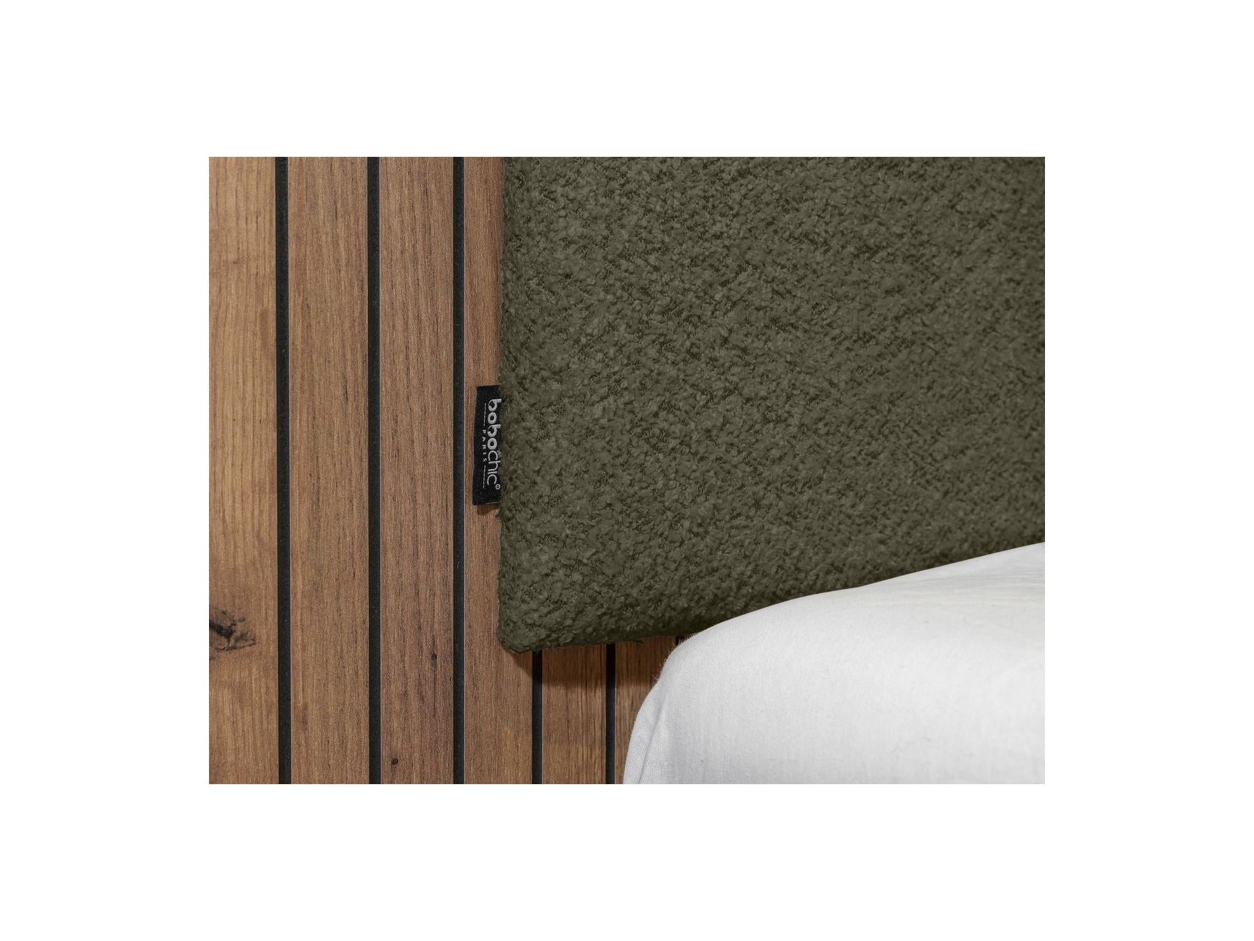 Lior - Cama con lamas macizas - Patas de madera natural