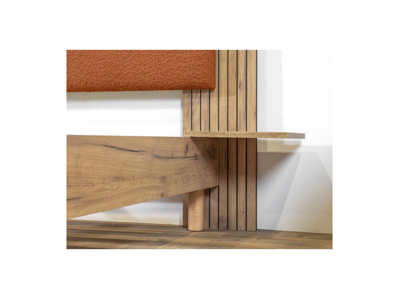 Lior - Bed With Solid Slats - Natural Wood Legs