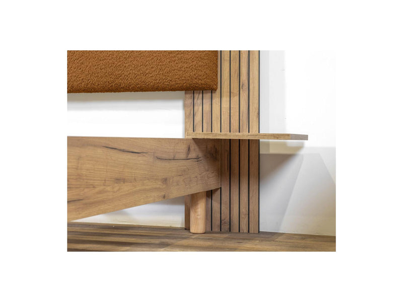 Lior - Bed With Solid Slats - Natural Wood Legs