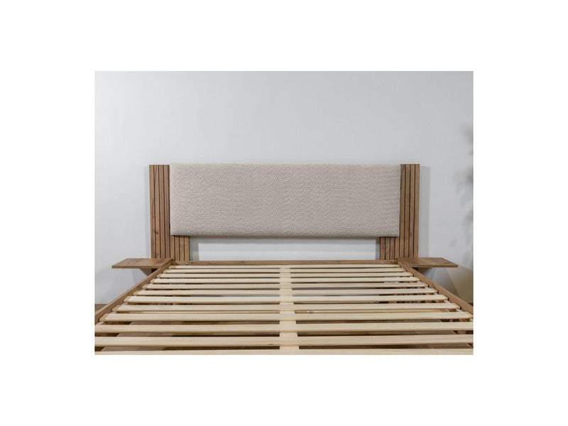Lior - Bed With Solid Slats - Natural Wood Legs