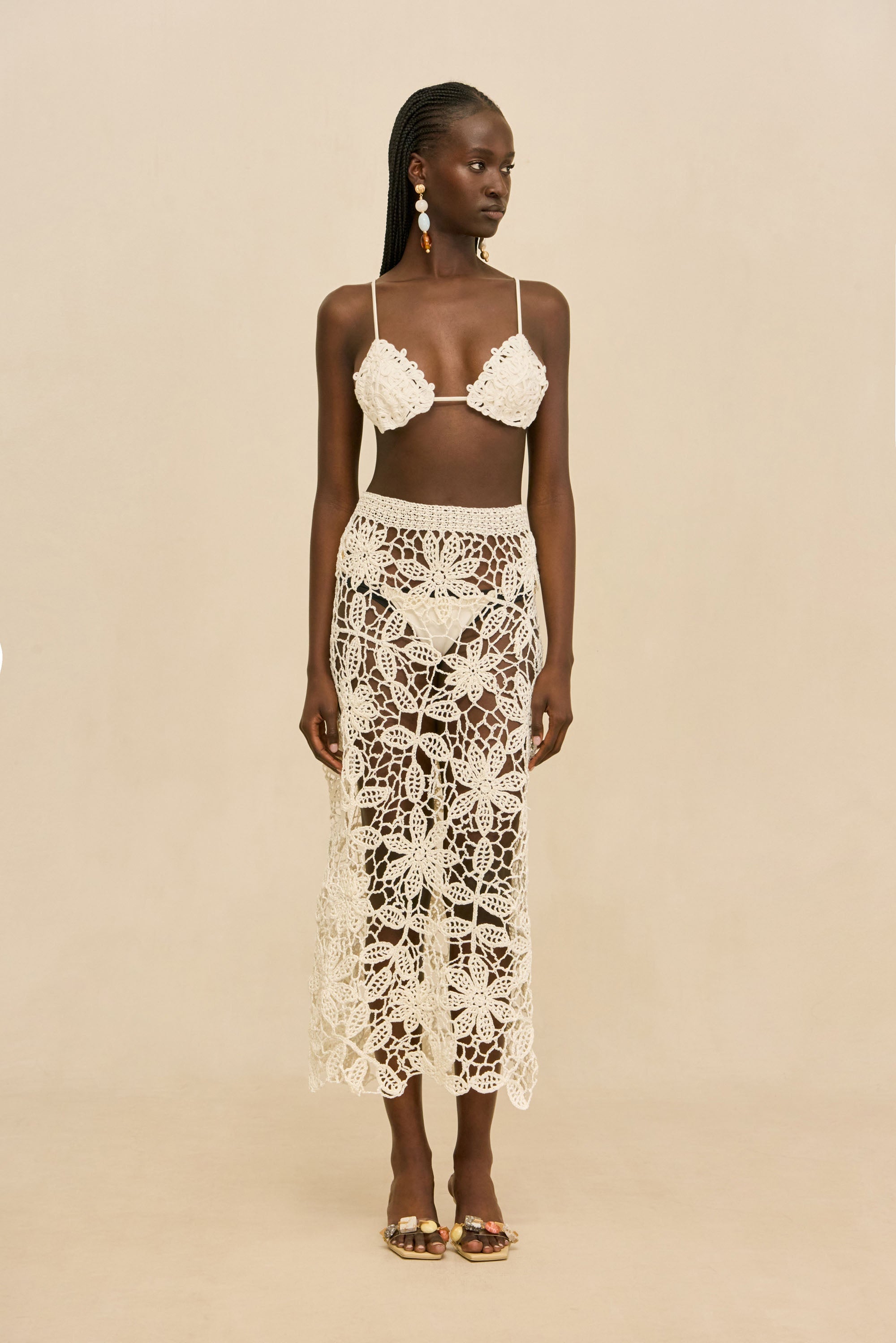 Falda Amina - White