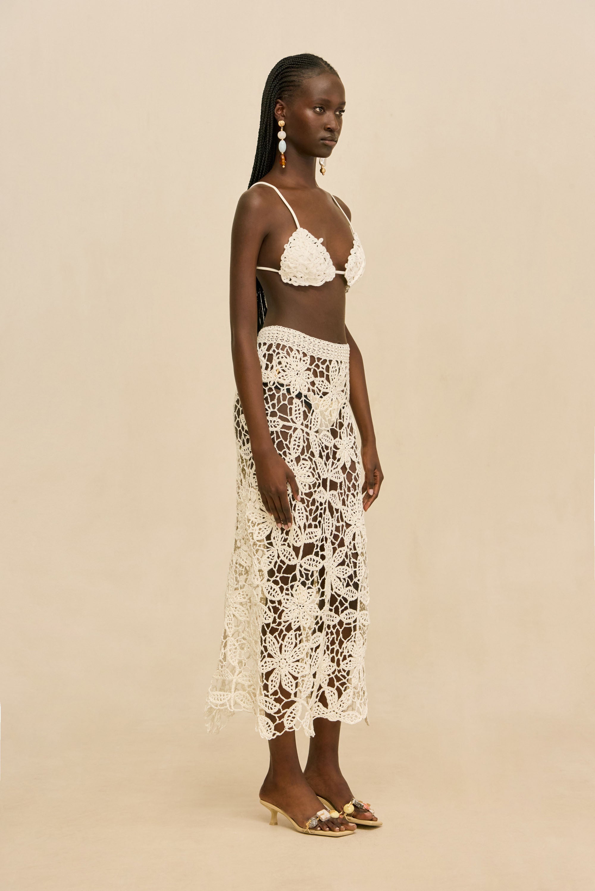 Falda Amina - White