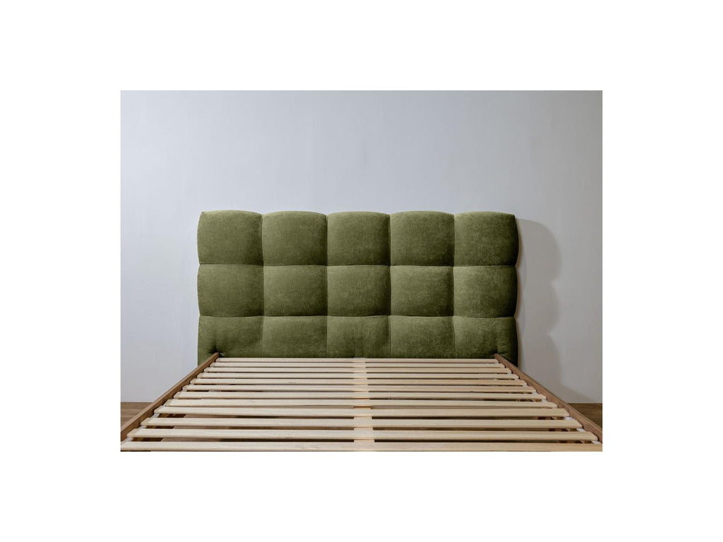 Bed with Solid Slats - Kumo - Natural Wooden Legs