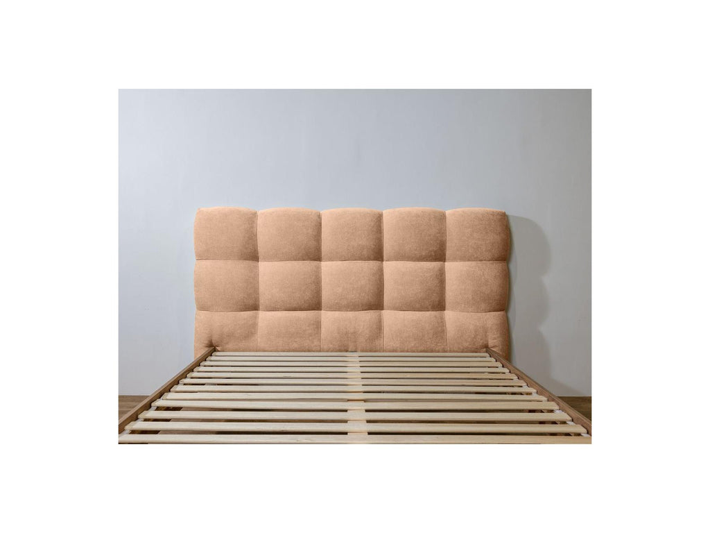 Bed with Solid Slats - Kumo - Natural Wooden Legs