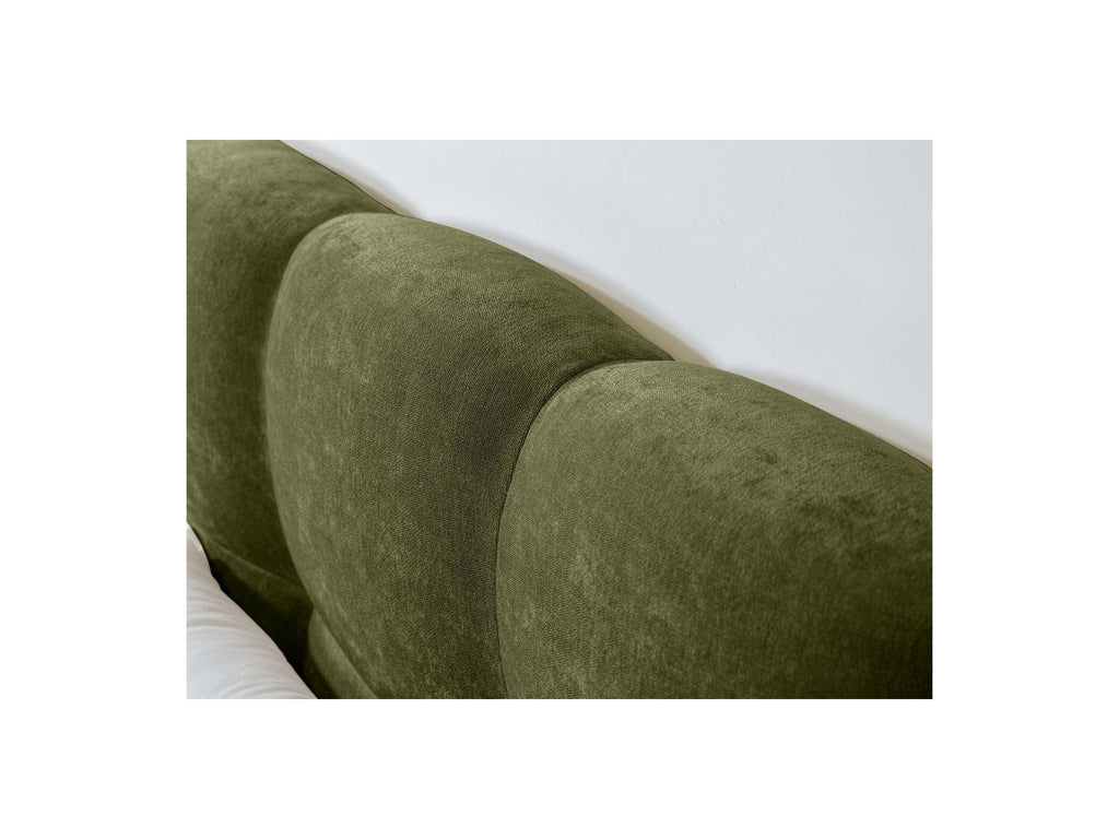 Bed with Solid Slats - Kumo - Natural Wooden Legs