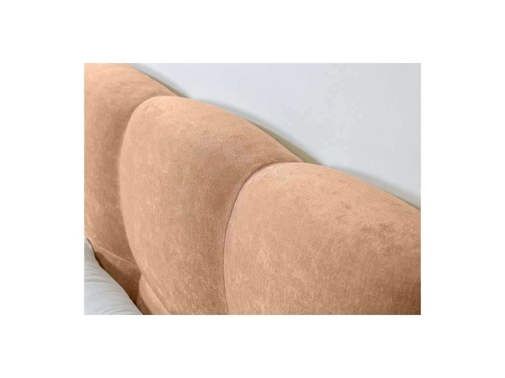 Bed with Solid Slats - Kumo - Natural Wooden Legs