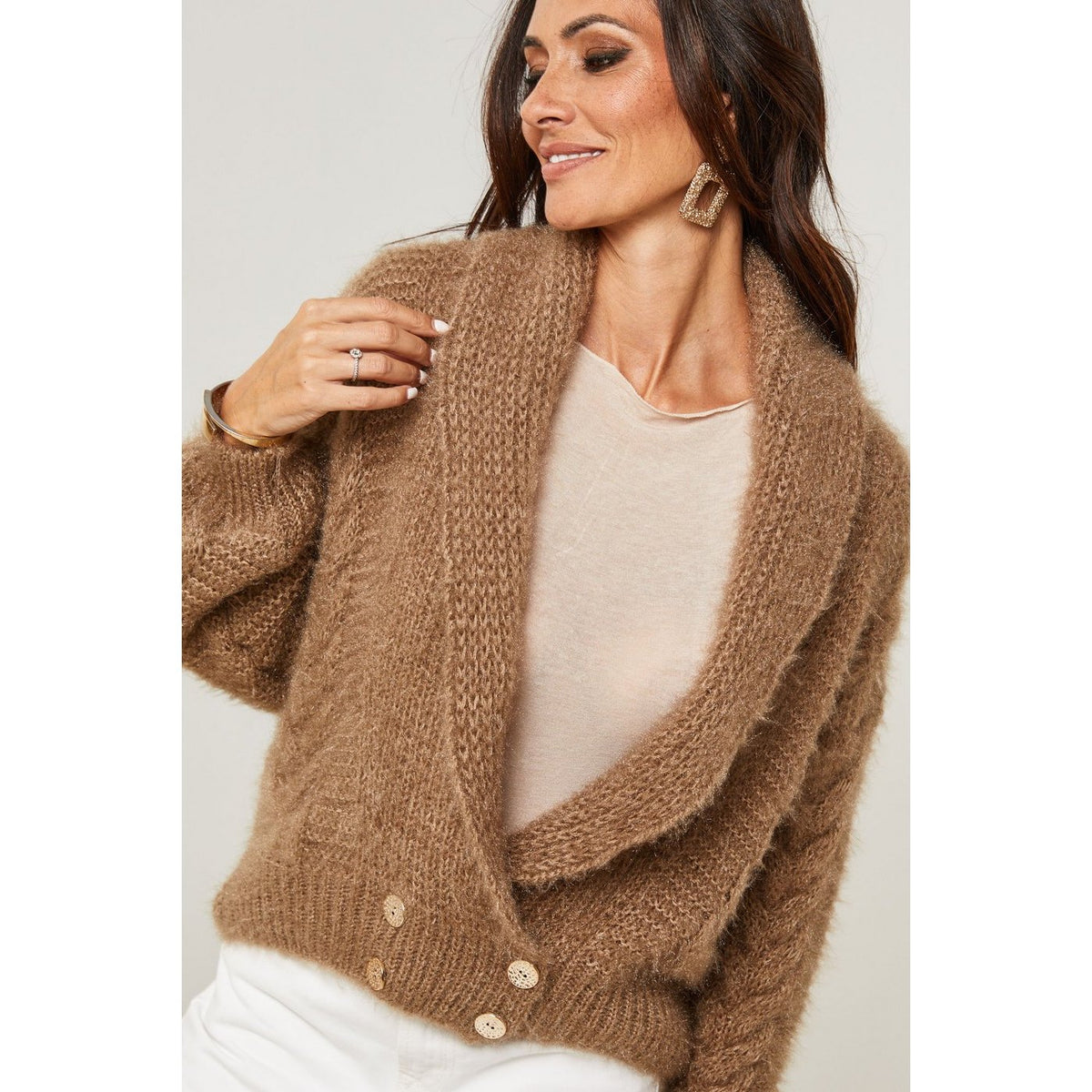 Cardigan - Camel