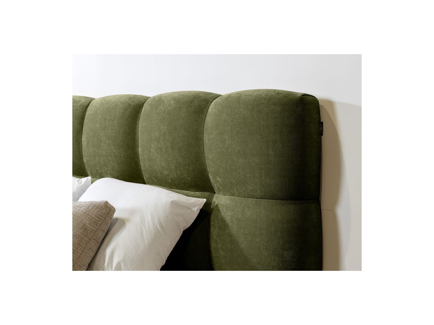 Bed with Solid Slats - Kumo - Natural Wooden Legs