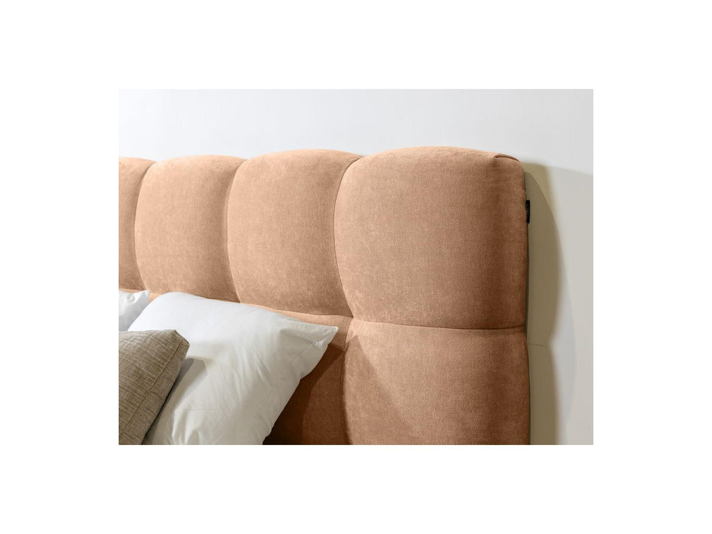 Bed with Solid Slats - Kumo - Natural Wooden Legs