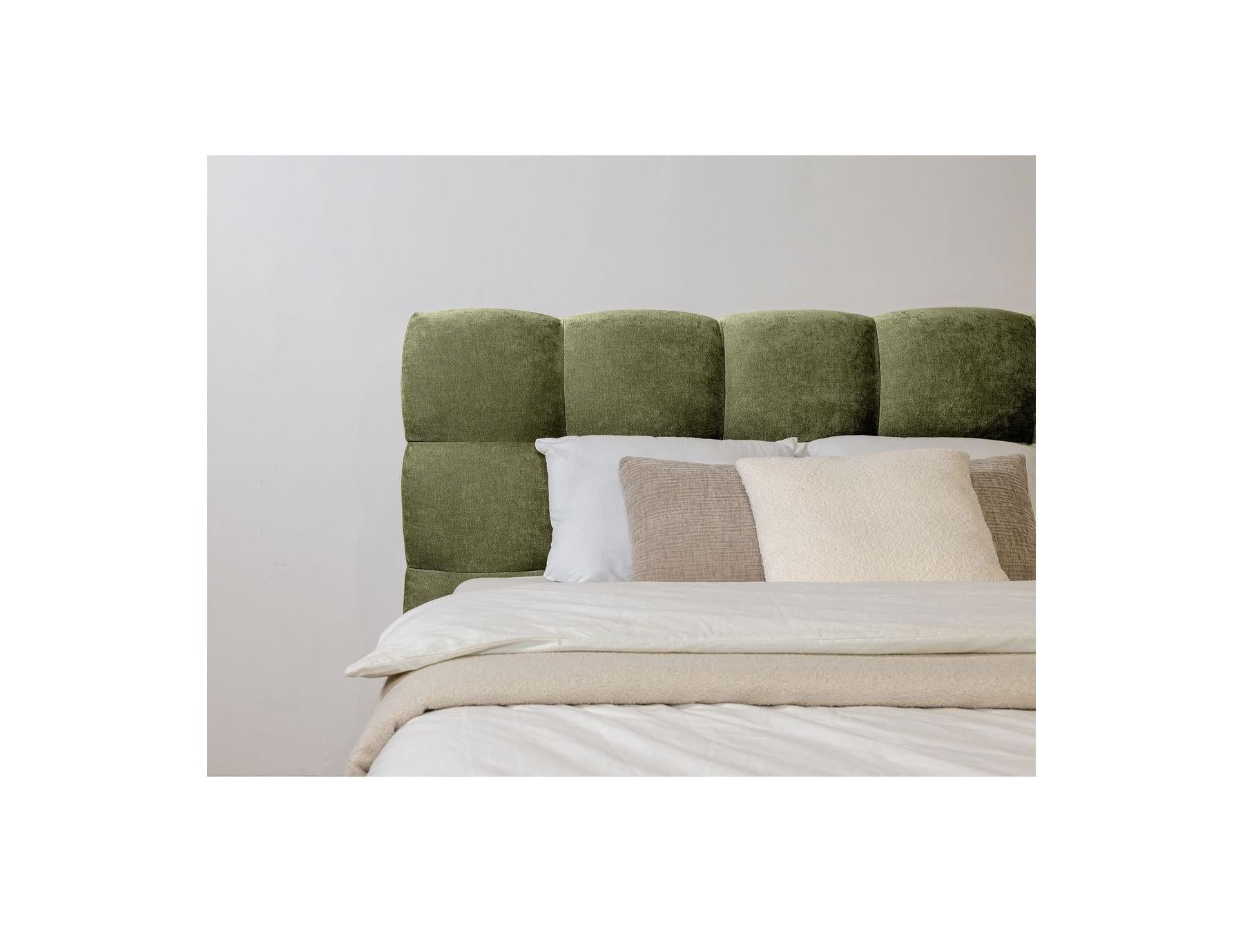 Bed with Solid Slats - Kumo - Natural Wooden Legs