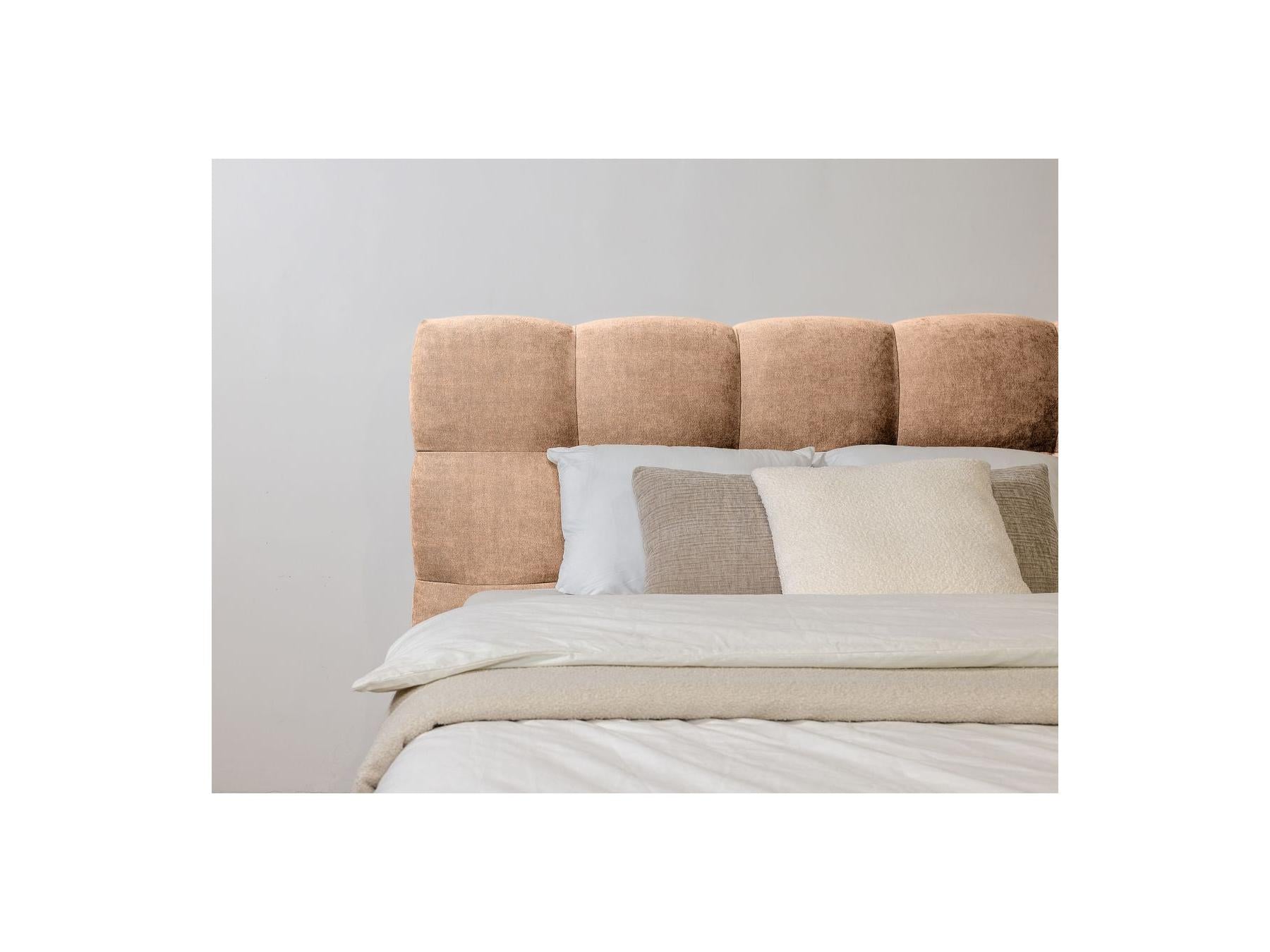 Bed with Solid Slats - Kumo - Natural Wooden Legs
