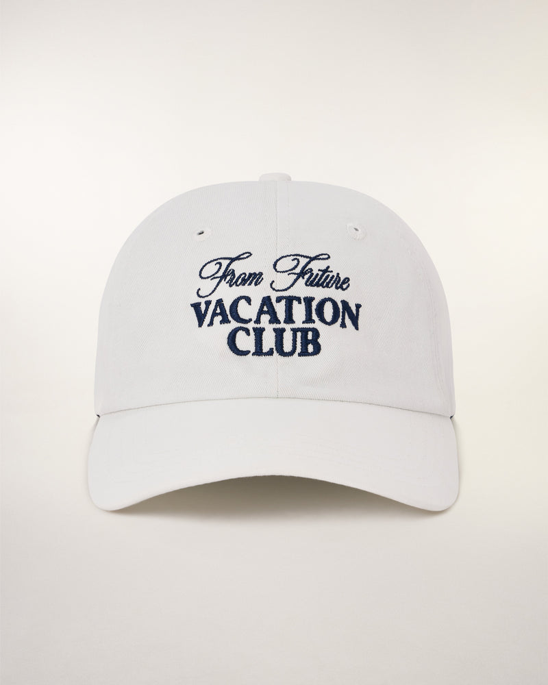 Casquette à Broderies "Vacation Club" - Ecru