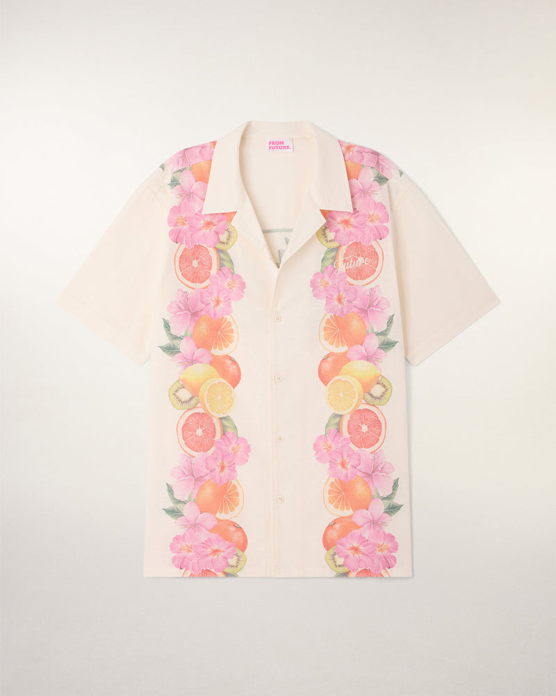 Chemise Manches Courtes Print Frise