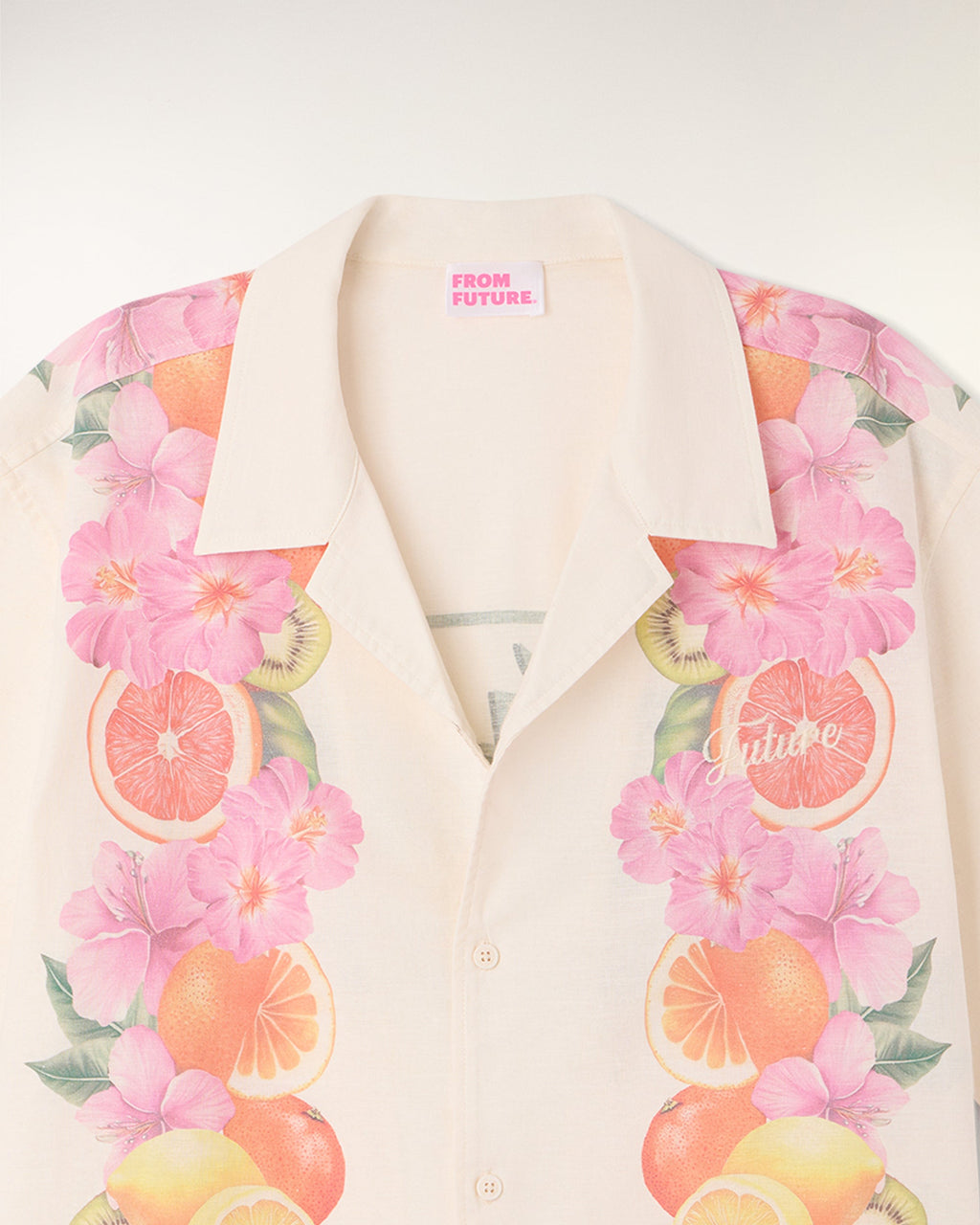 Chemise Manches Courtes Print Frise