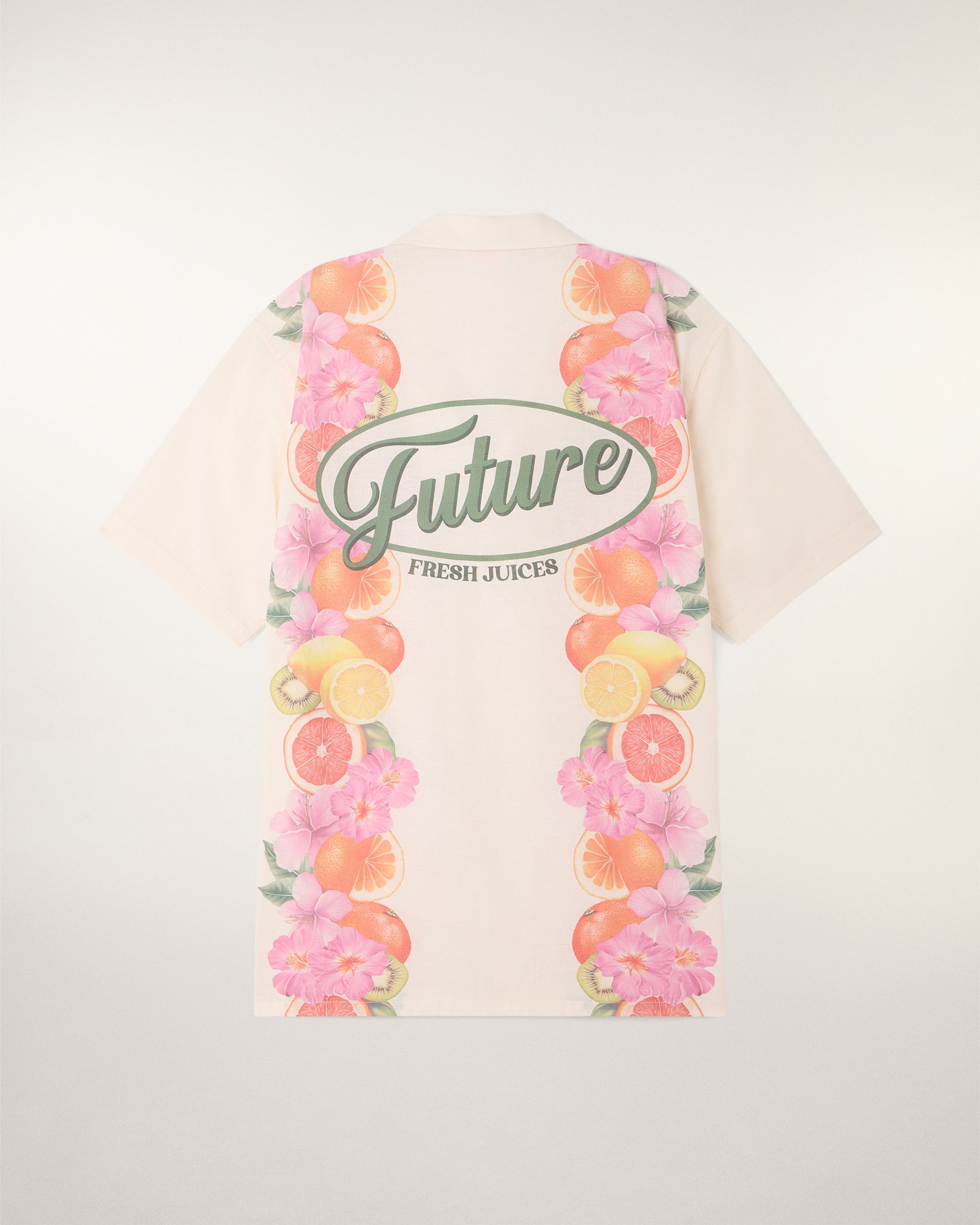 Chemise Manches Courtes Print Frise