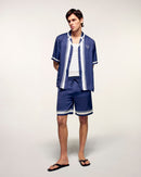 Chemise Manches Courtes Style Bowling