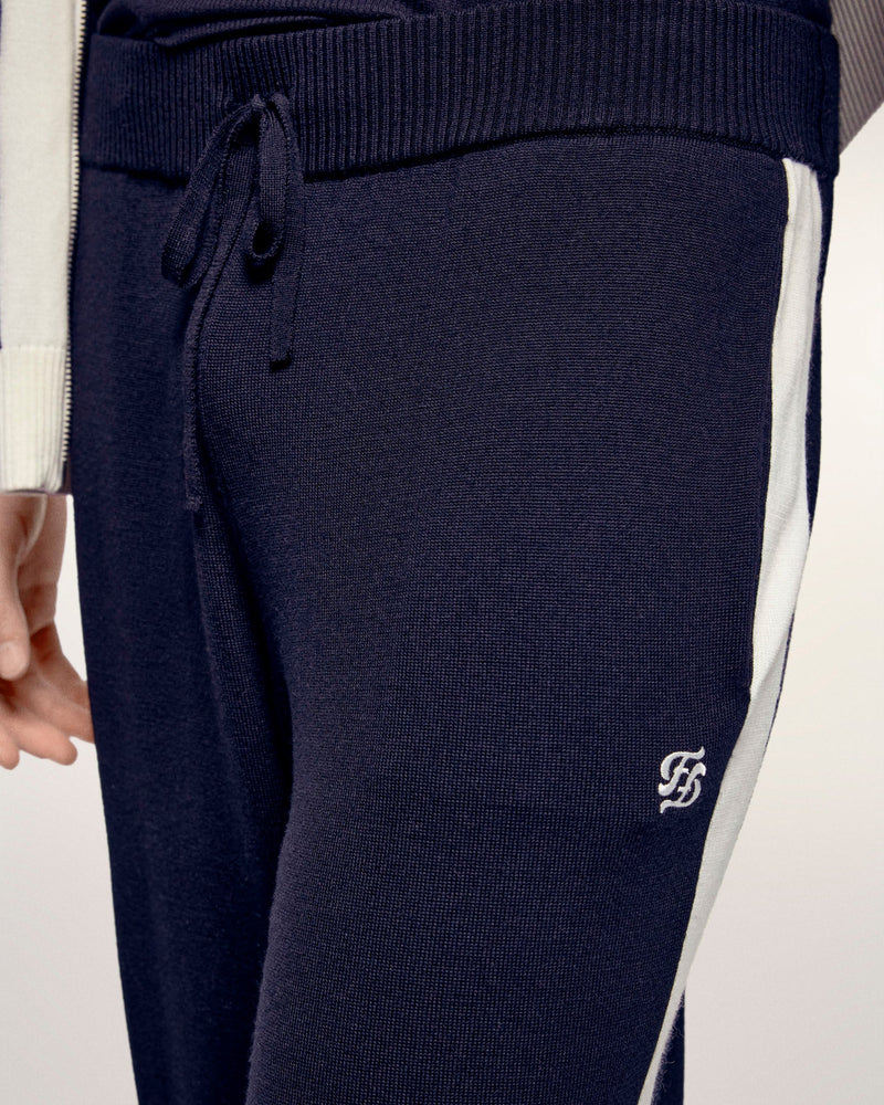 Jogging Droit Bande Constrastée
