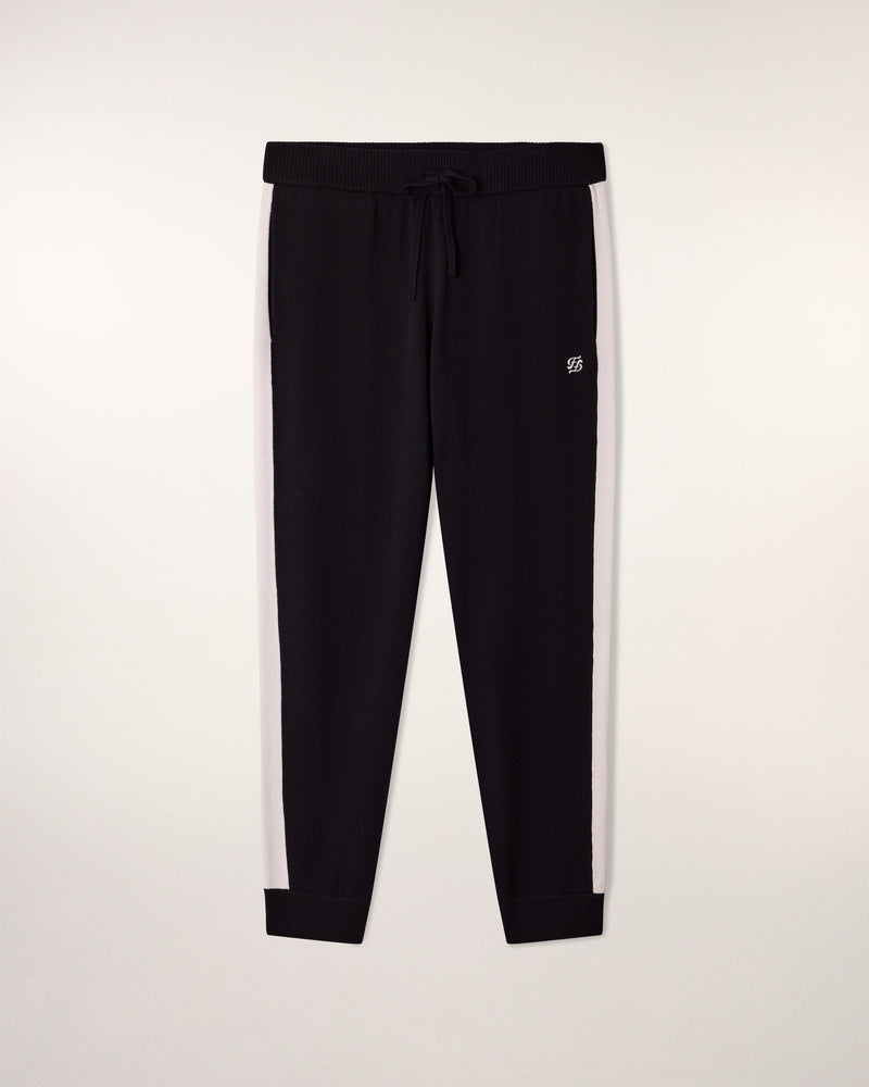 Jogging Droit Bande Constrastée