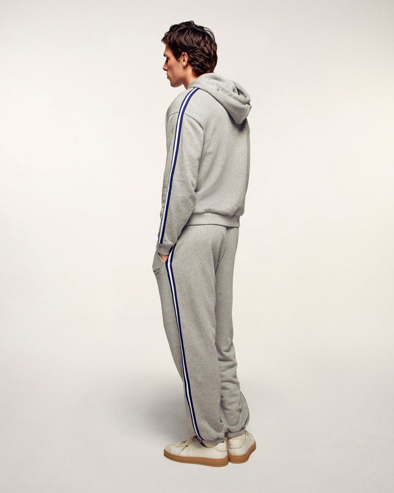 Jogging Large À Bandes Et Broderies