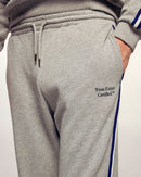 Jogging Large À Bandes Et Broderies