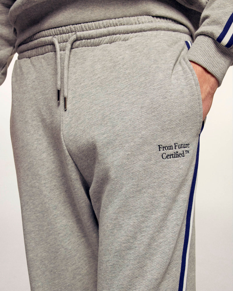 Jogging Large À Bandes Et Broderies