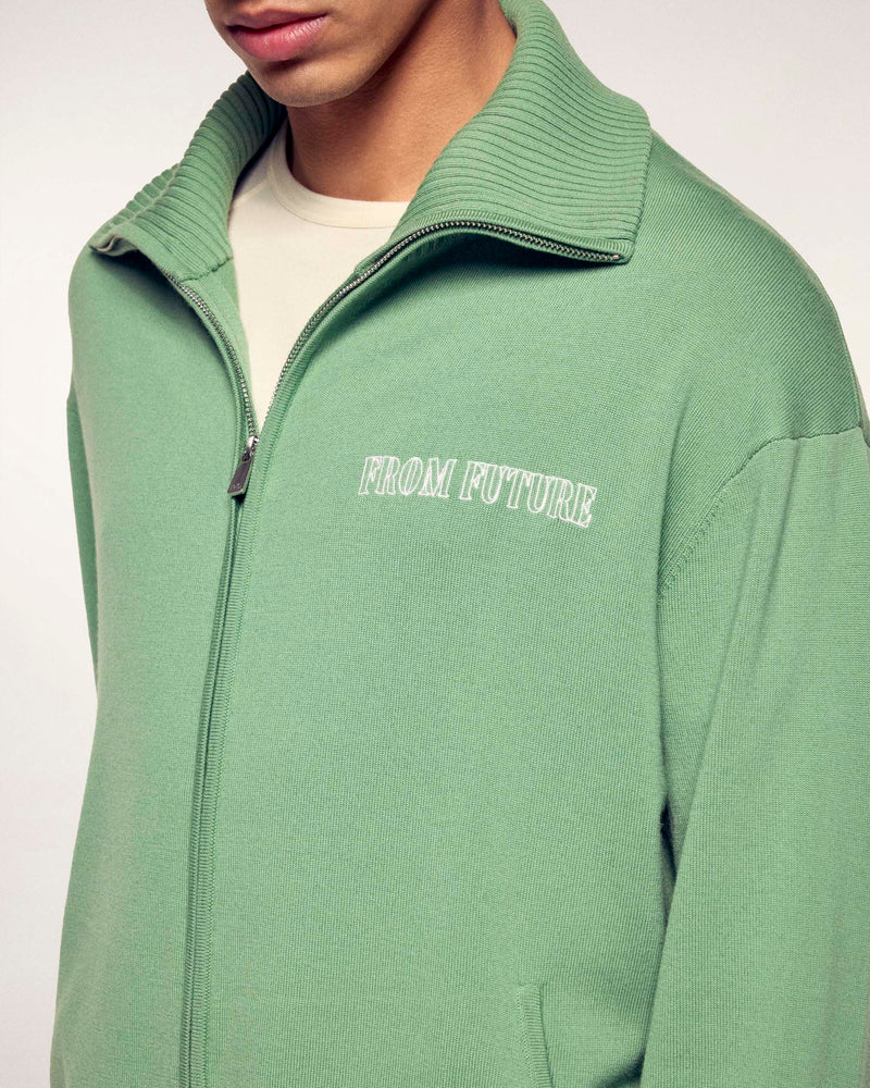 Pull Gilet Broderie "From Future"