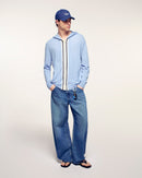 Pull Hoodie Bandes Contrastées