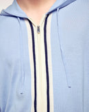 Pull Hoodie Bandes Contrastées