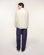 Brushed Cashmere Trucker Neck Sweater