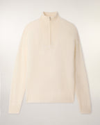 Brushed Cashmere Trucker Neck Sweater